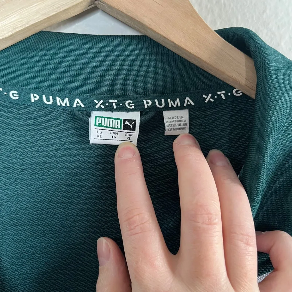 Puma Womens Sporty XTG Color Black Zip Up Track Jacket XL - Image 4