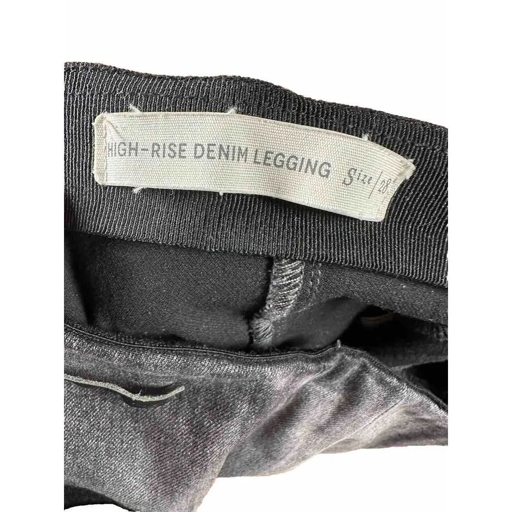 Pilcro and the‎ Letterpress High Rise Denim Legging sz 28 Gray Pant Anthropolgie - Image 8