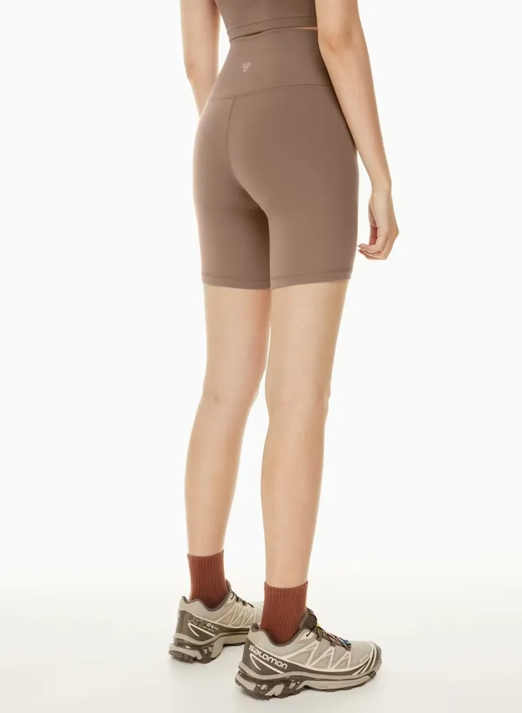 NEW Aritzia TNA Butter Atmosphere 7" High Waisted Bike Shorts Tan Brown Size XS - Image 3