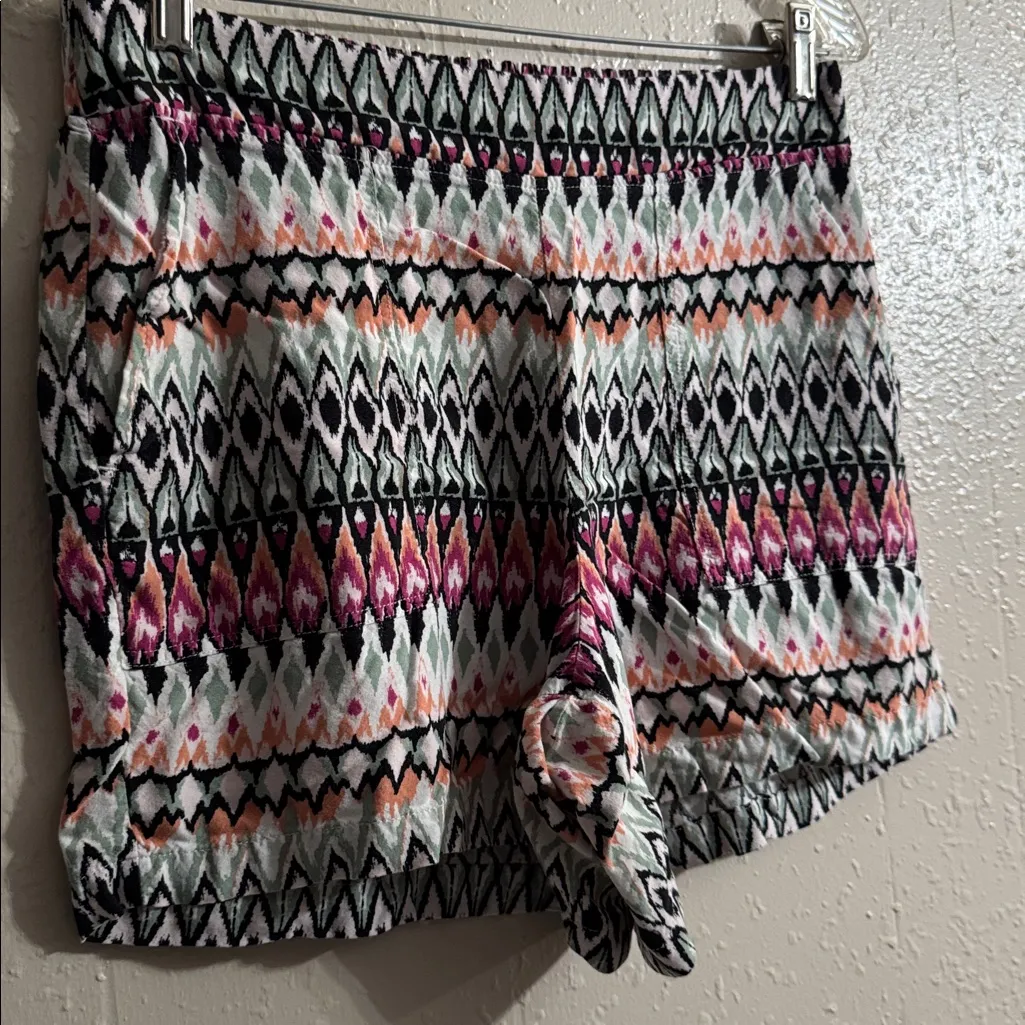 Wildfox High Waist Patterned Shorts - Pink, Black, White - Image 4