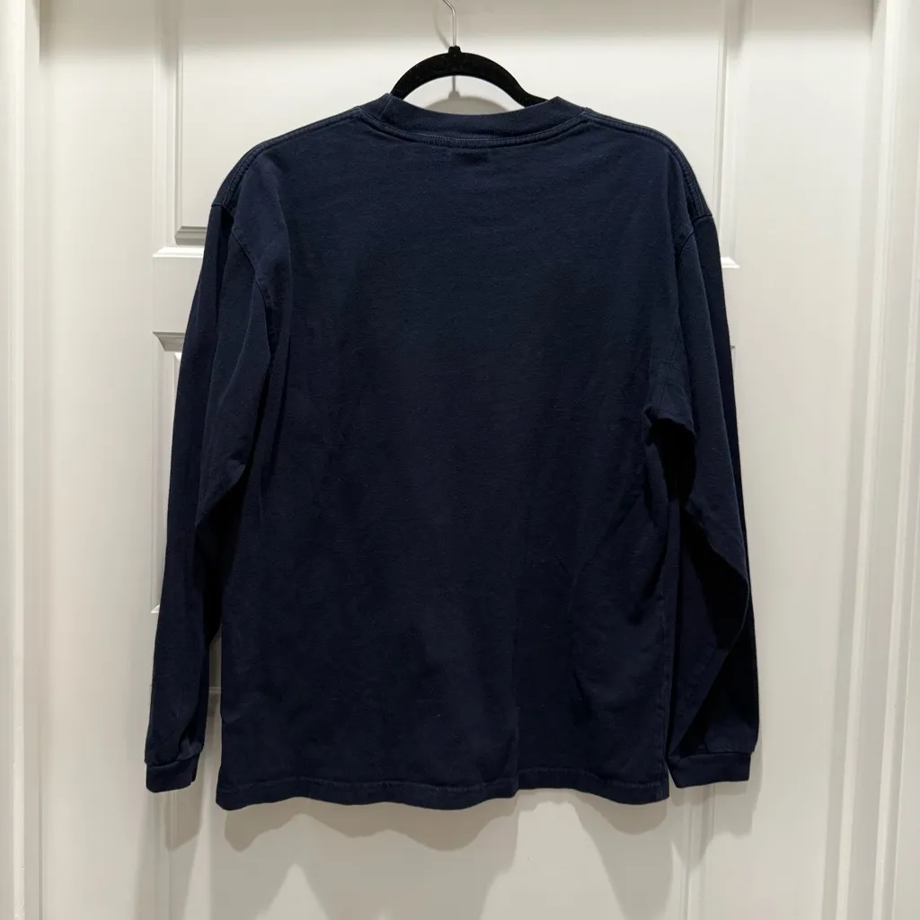 Disney Store Vintage Navy Blue Winnie the Pooh Tigger Long Sleeve Shirt Medium - Image 4