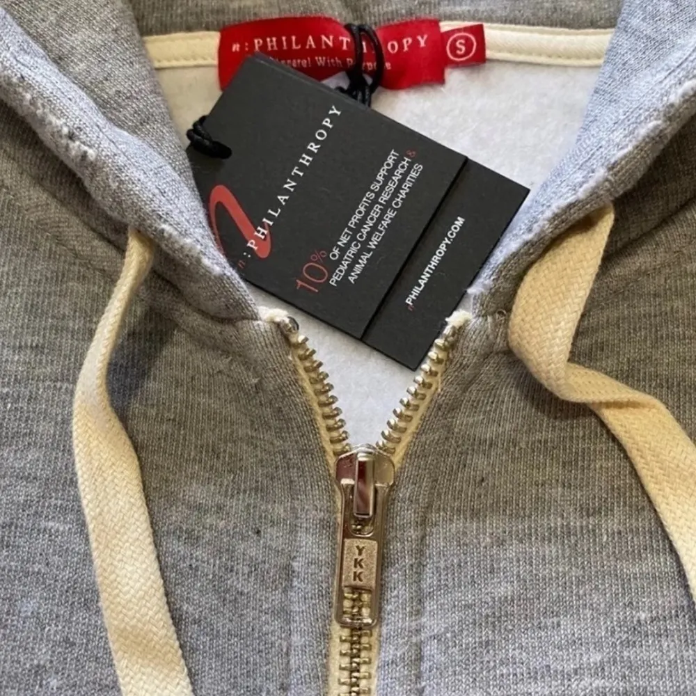 Deconstructed Zip Up Hoodie VOILA New with Tags Size Small - Image 4