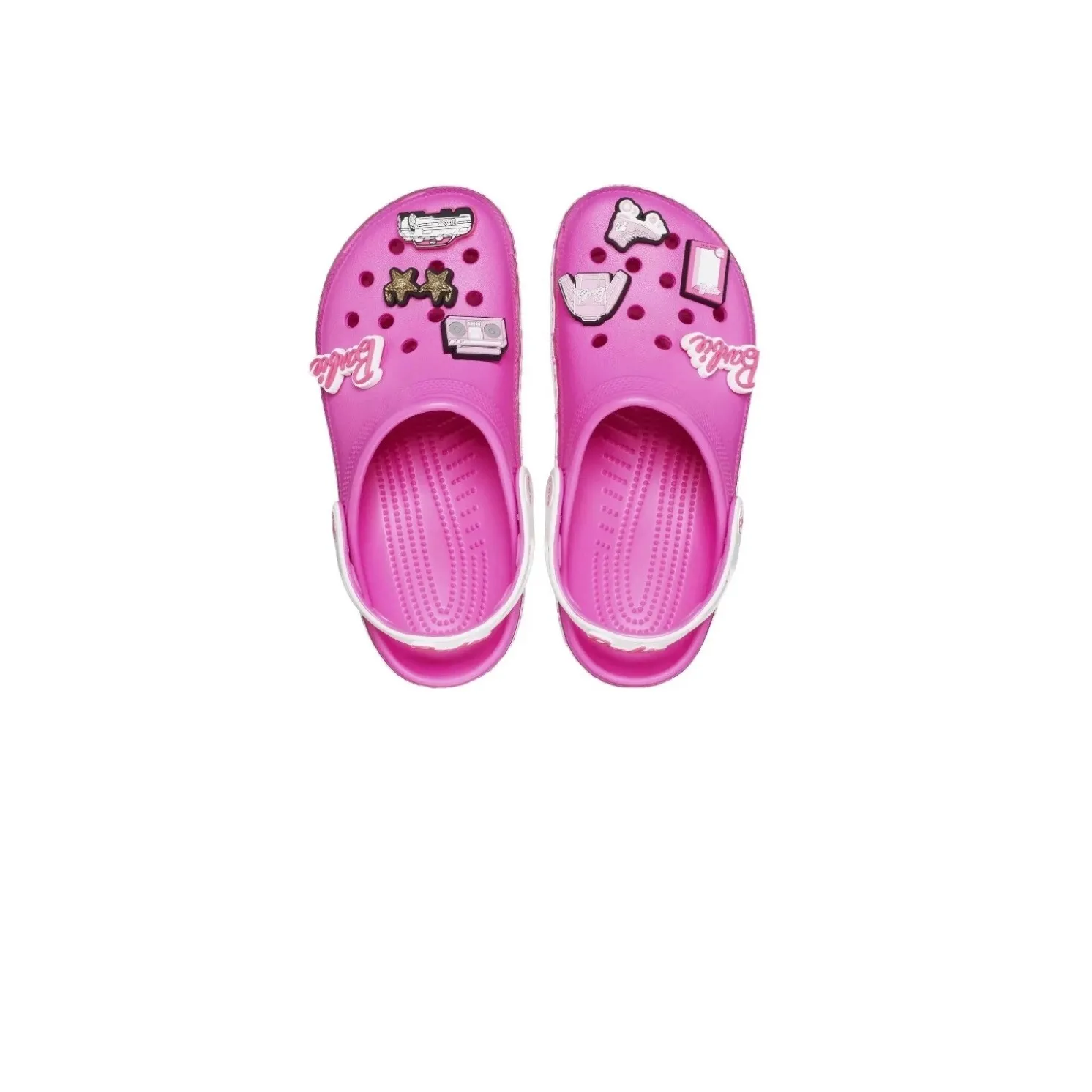 Barbie x Crocs Classic Clog Pink Sandals with Jibbitz Charms Women's 12 men's 10 - Image 2