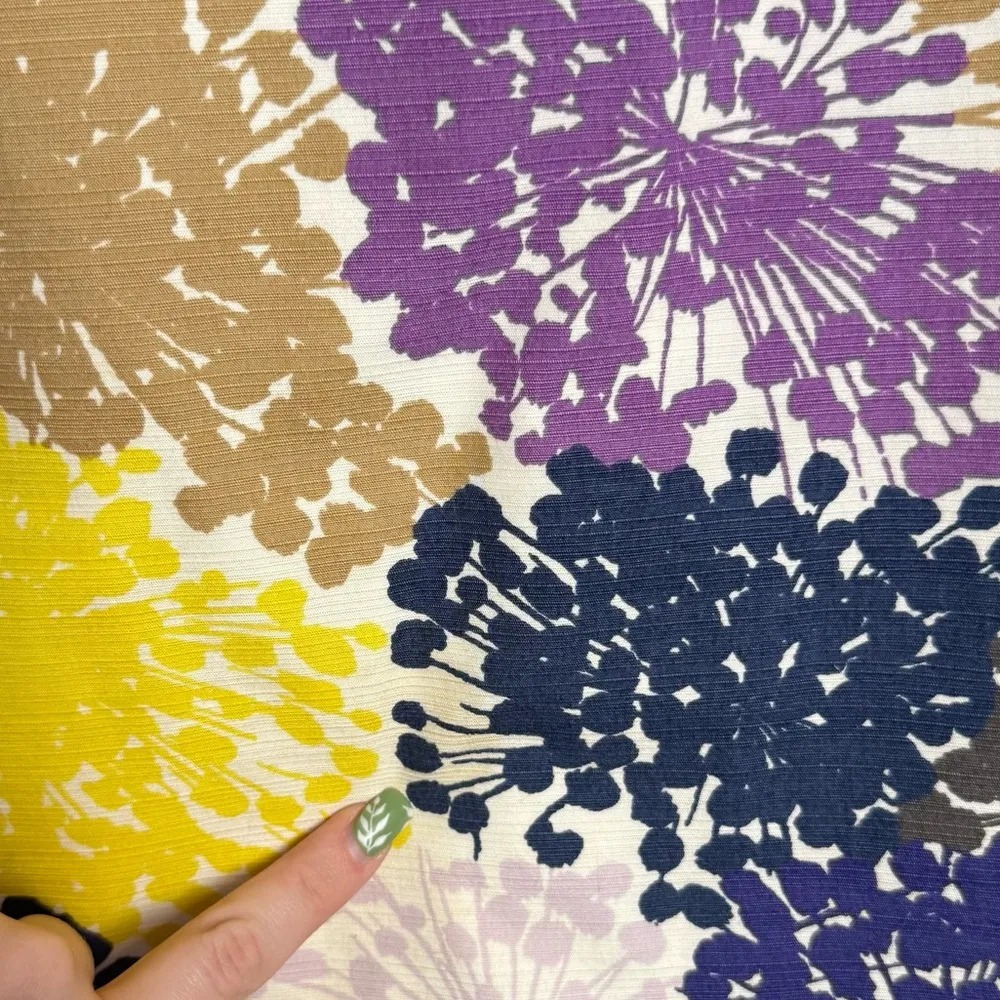 Boden Women’s Multicolor Floral Pencil Skirt Cotton Blend Spring size 6R Yellow - Image 11