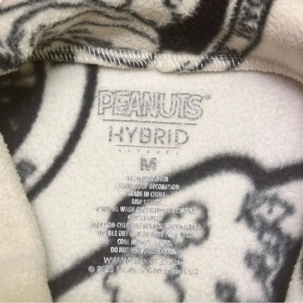 Peanuts Hybrid Apparel Beagle Scout adult fleece shacket M Black Size M - Image 7