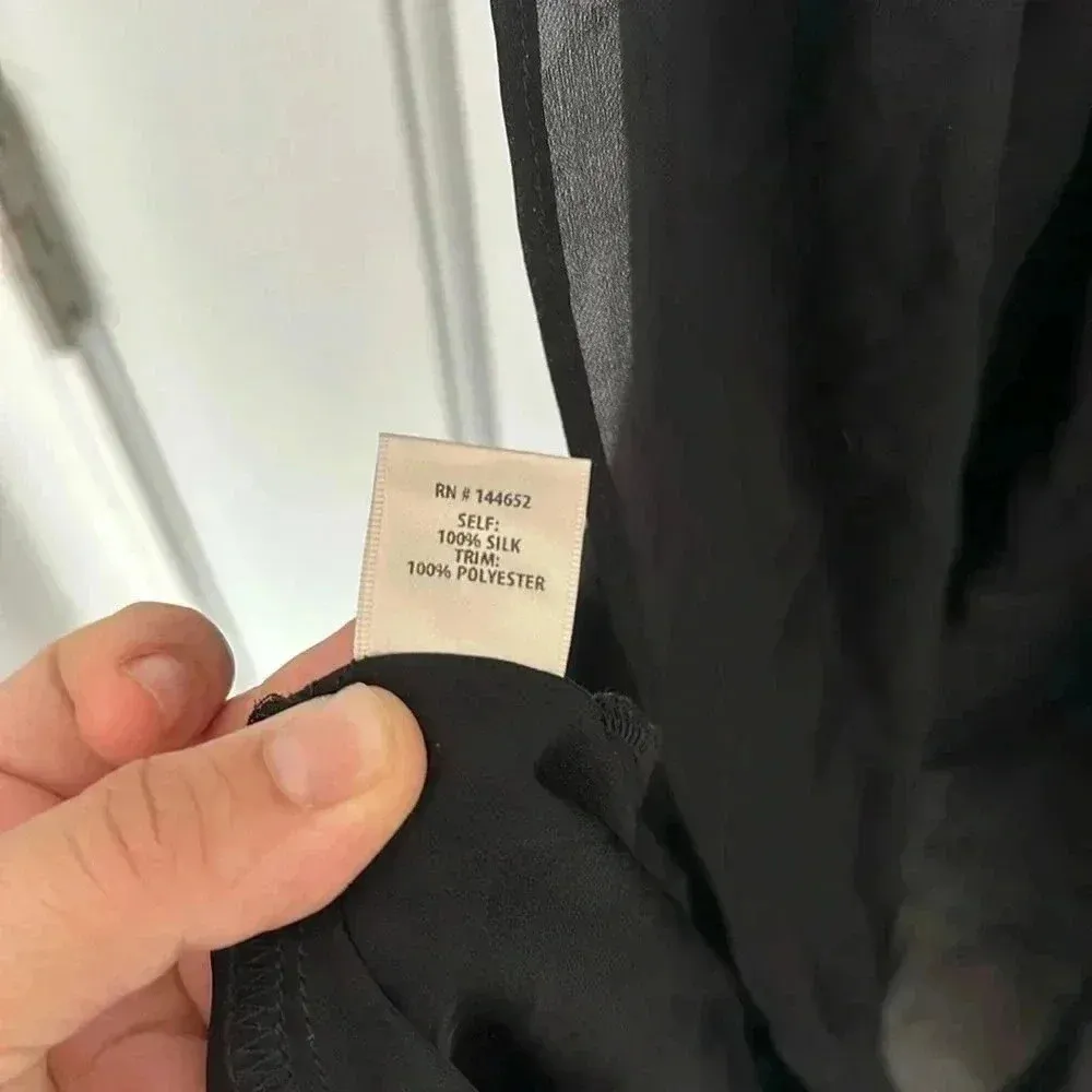 NWT Stone Cold Fox Leo Robe Black 100% Silk Sz XS/S - Image 16