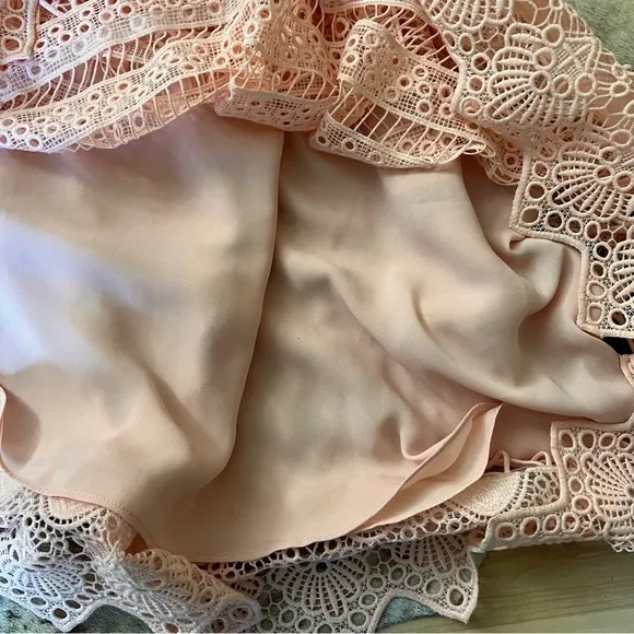 ALEXIS Sage‎ A Line Blossom Blush Pink Dress Cutout Wedding Guest Size XS - Image 12