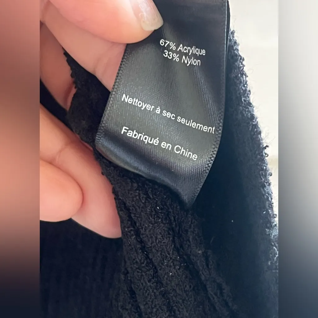 ASTAR The Label Elia Mock Neck Cutout Sweater Black Size XS - Image 11