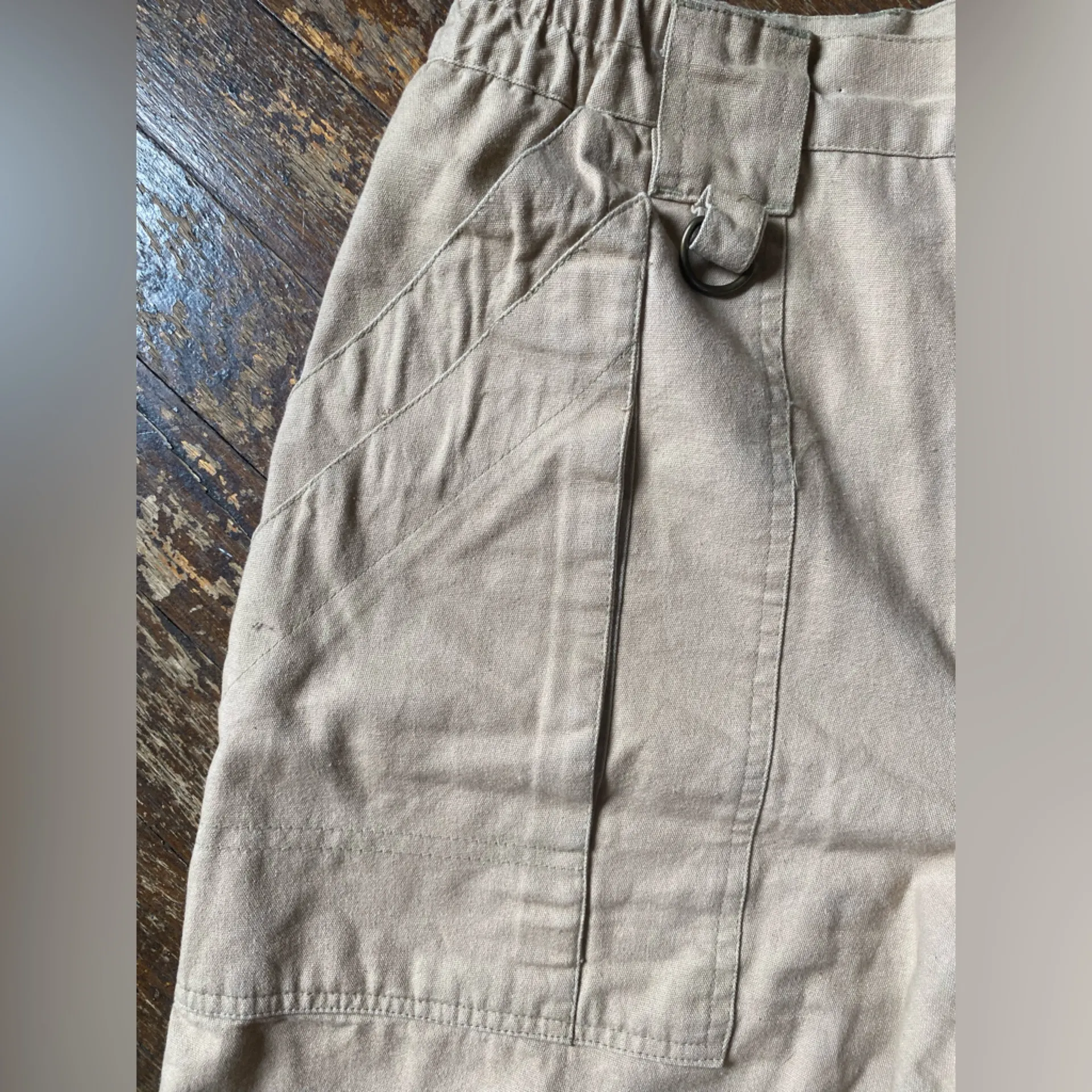 VTG RedHead For Her Tan Women's Cargo Shorts Size 6 - Image 3