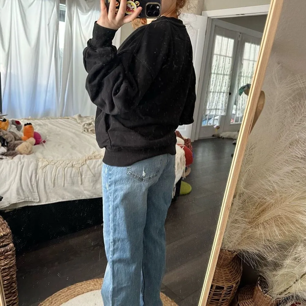 Prod BLDG Women’s Black 2 Bunny Cupcake Sweatshirt - Image 3