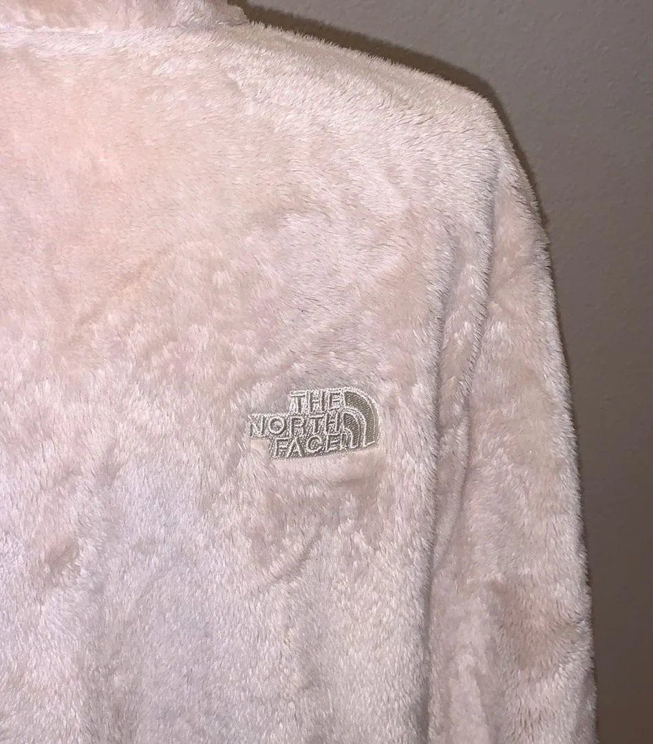 Osito Full Zip Up Fleece Sweatshirt Vintage White - Image 7