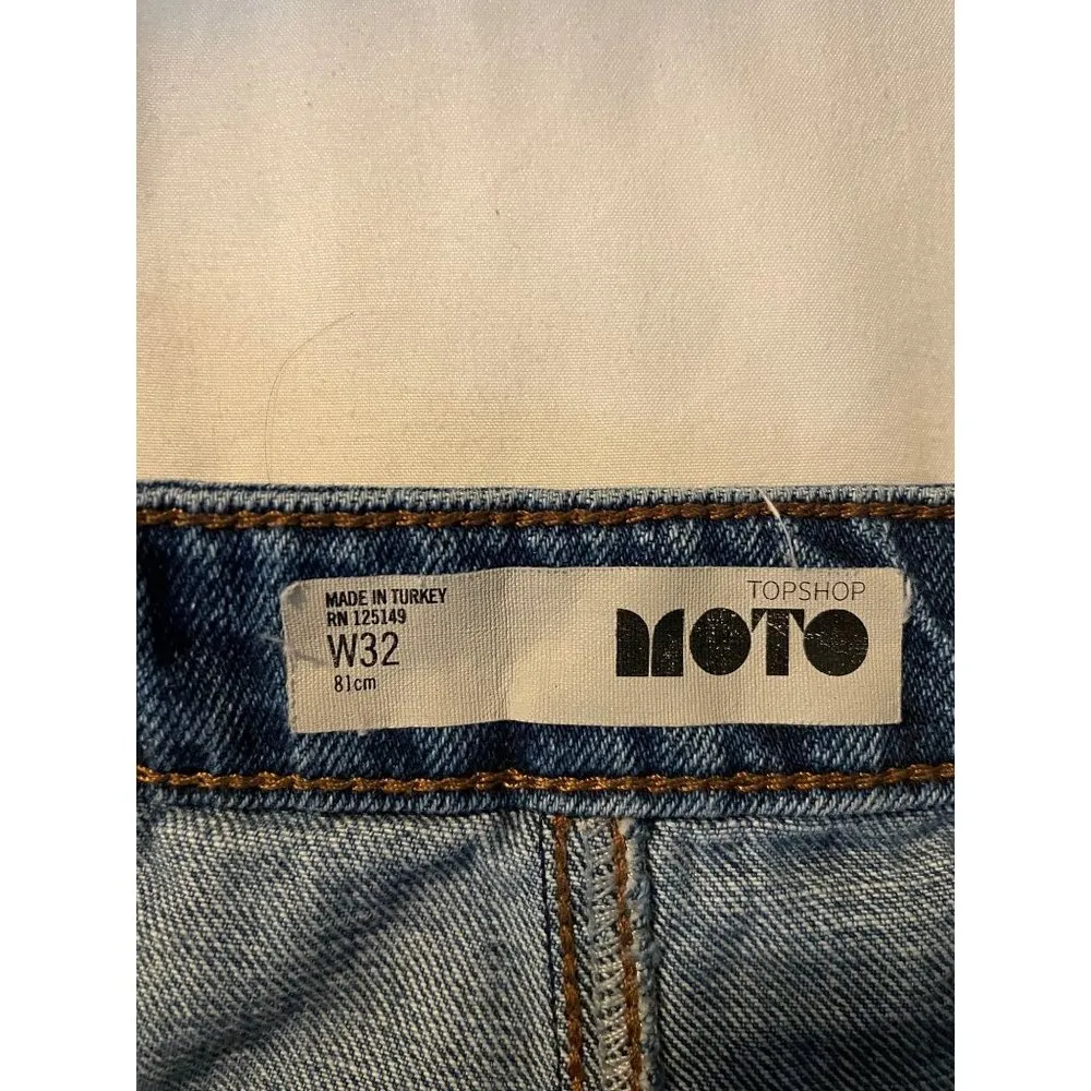 button front denim skirt W32 - Image 3