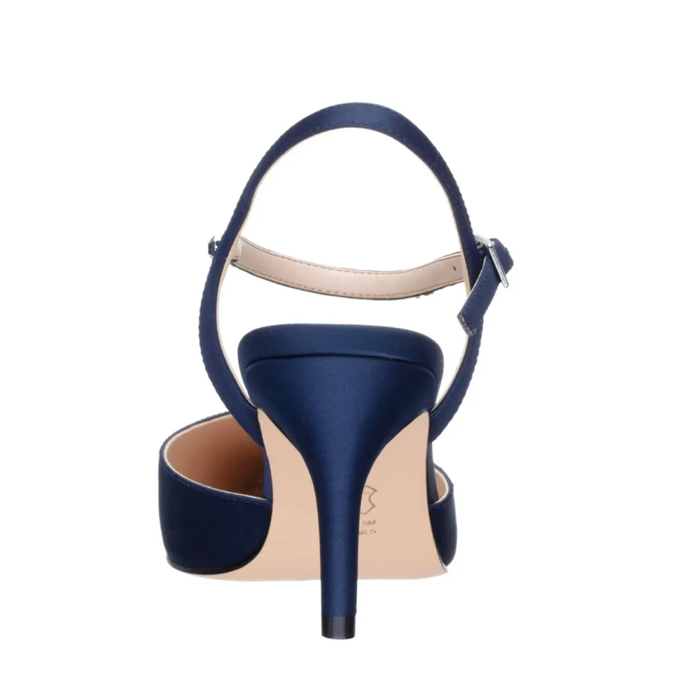 NEW Nina Tucker Crystal Dress Pump, New Navy Luster Satin Size 10M (New in Box) - Image 5