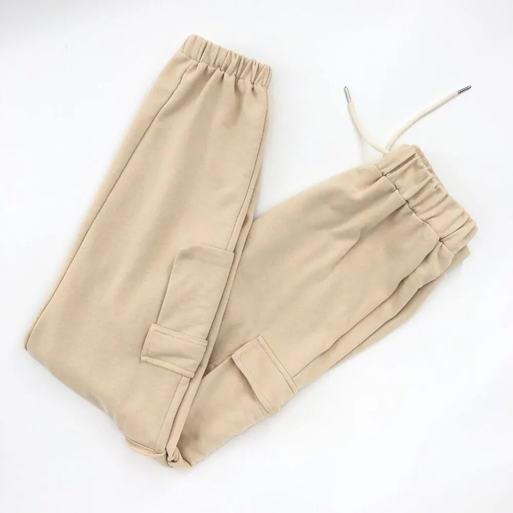 superdown Bethany Cargo‎ Sweatpant in Beige S - Image 3