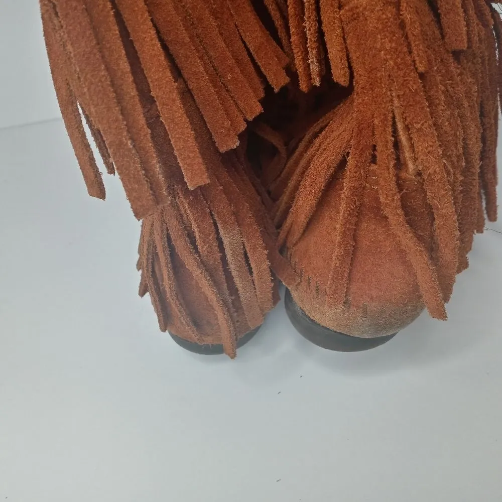 Minnetonka fringe leather boots size 8 - Image 10