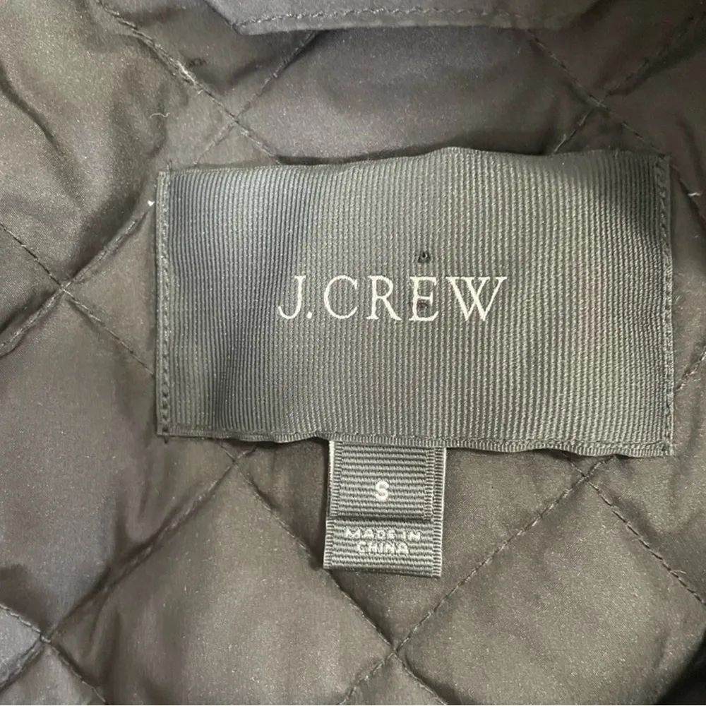 J.Crew  Black Quilted Down Filled Jacket - Image 4