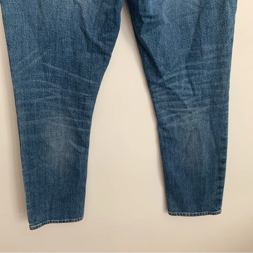 EUC Madewell The High Rise Slim Boyjean Tuxedo Strap Jeans Size 24 - Image 9