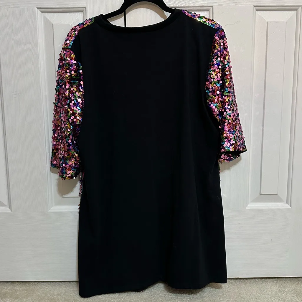 Why Dress Women's Sequin It's My Birthday Top One Size Purple Size undefined - Image 6