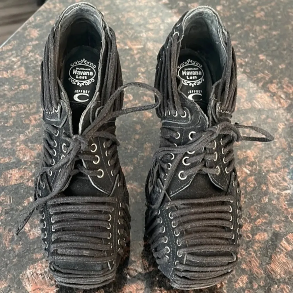 Jeffrey Campbell Handmade Havana last  laced platform heels - Image 2