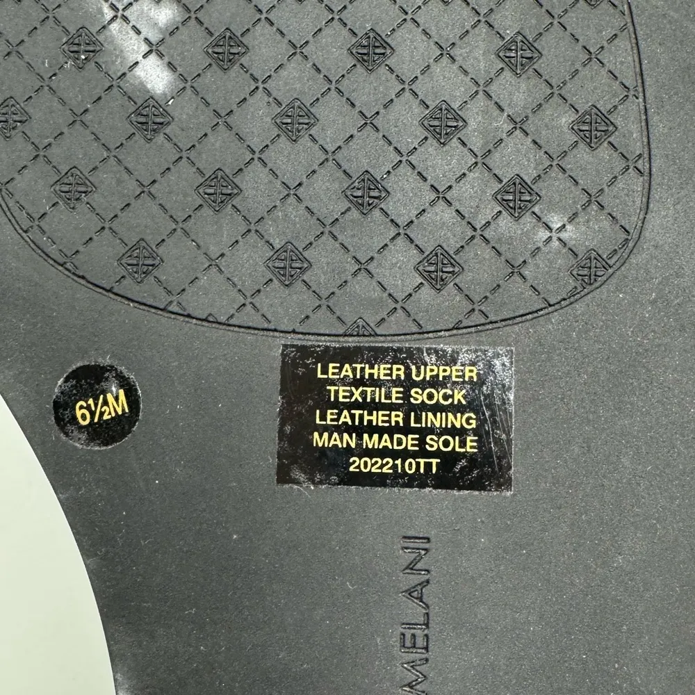 Antonio Melani Womens 6.5 Loola Beaded Leather Gladiator Sandal in Black - Image 9