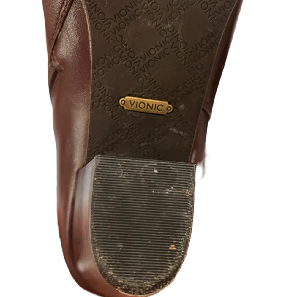 Vionic  Women's‎ Trinity Boots Chocolate Brown Leather Size 9 Booties Ankle Boot - Image 10