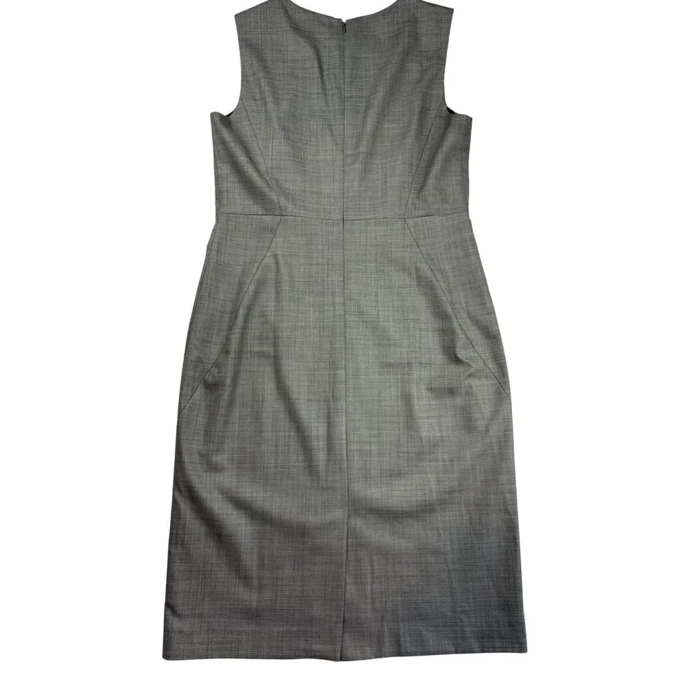 Women’s Classiques Entier Size 12 Grey & Black Tweed Blazer & Dress Set - Image 4