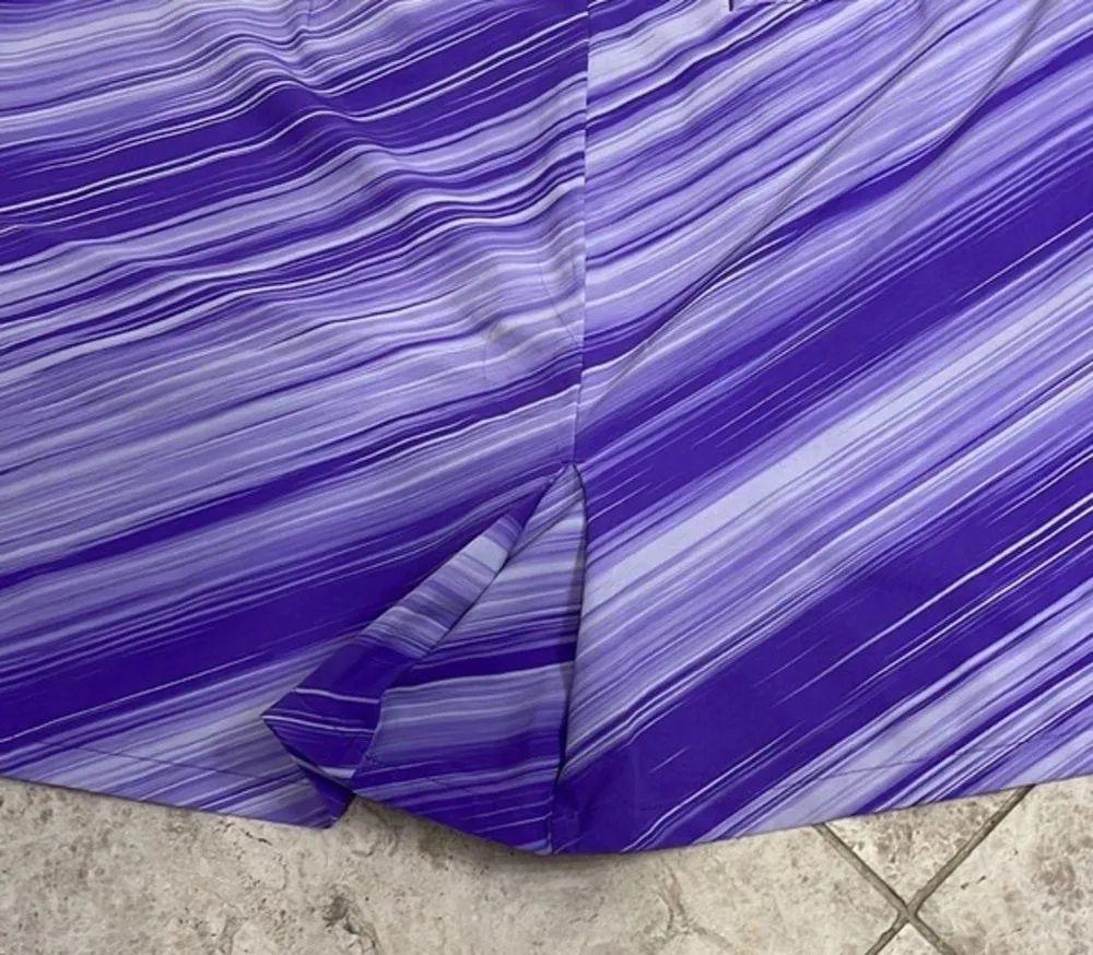 NIKE Golf Purple Speed Striped Skirt Size 12 - Image 14