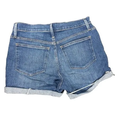 J. Crew Factory Classic Denim Shorts Cuffed Hem Pacific Blue Wash Size 29 Waist - Image 2
