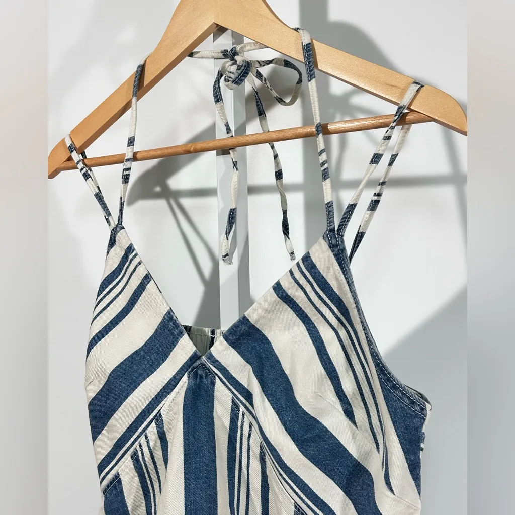 Universal Threads Universal Thread Blue & White Striped Cami Top (Size S) - Image 3