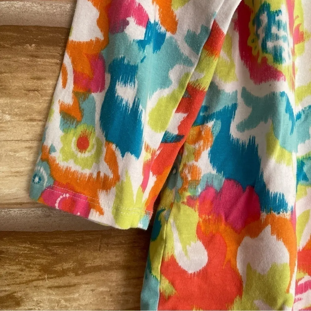 Ruby Rd . Favorites embellished bright abstract floral print top medium - Image 7