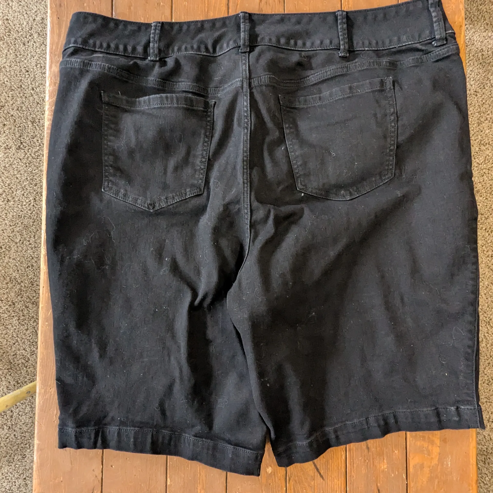 Torrid Black Bermuda Jeggings Shorts - Image 2