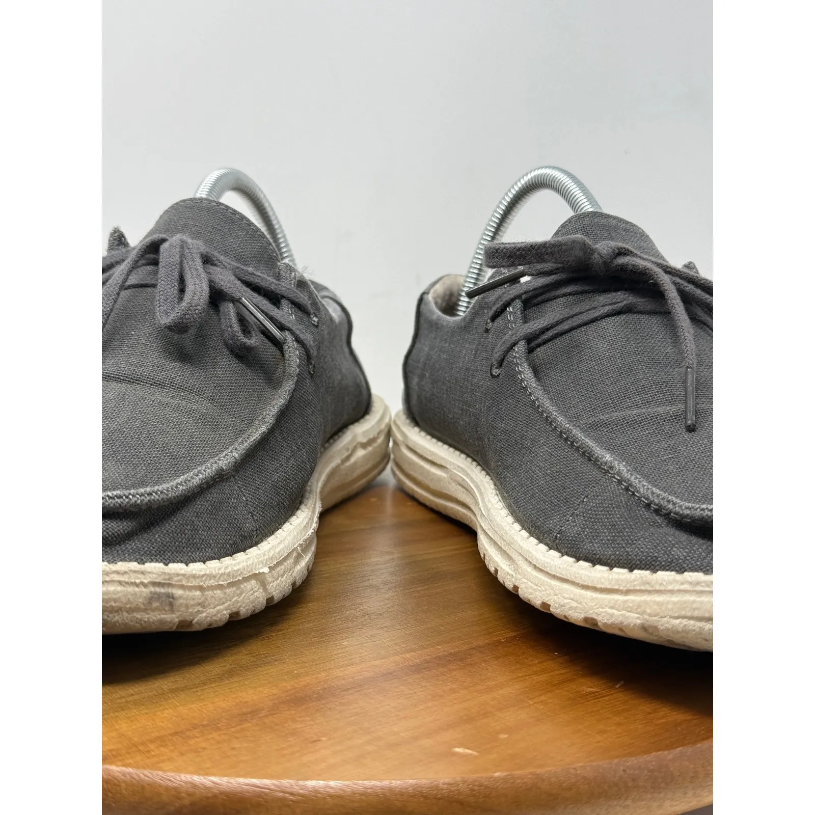 Hey‎ Dude Wendy Chambray Off Black Slip On Loafer Shoes Size 9 Womens - Image 5