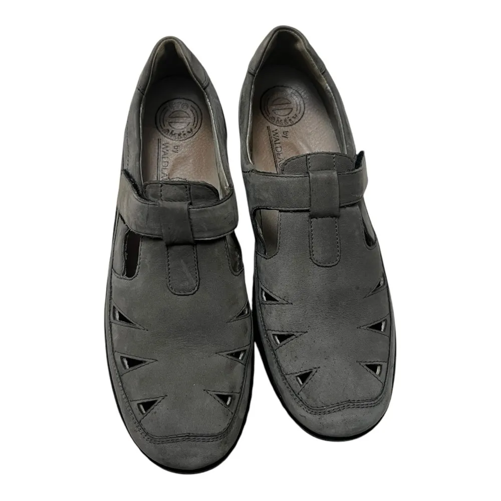 Pro Aktiv by Waldlaufer Hungry Camel Nubuck Leather Loafers Size US 8 Width H Gray - Image 3