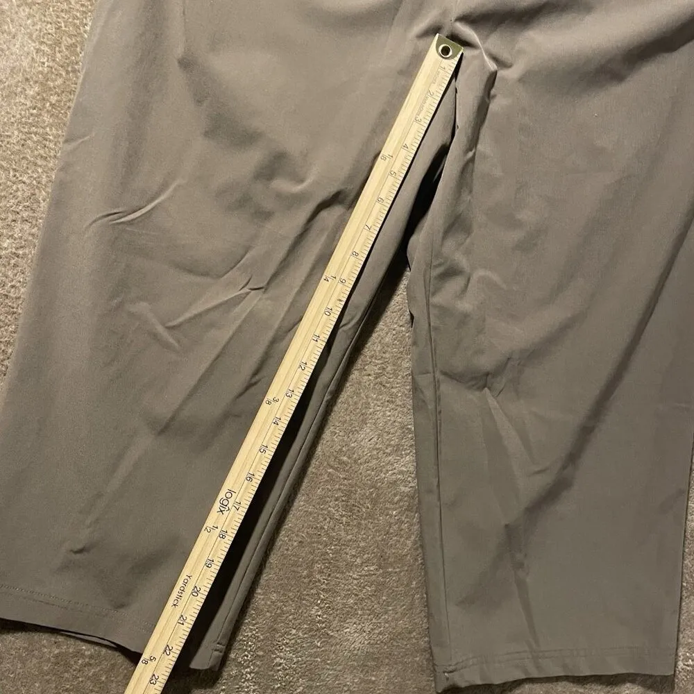 Chicos Zenergy Pants Womens 2 Large Brown Wide Leg Cropped Capris Stretch - Image 6