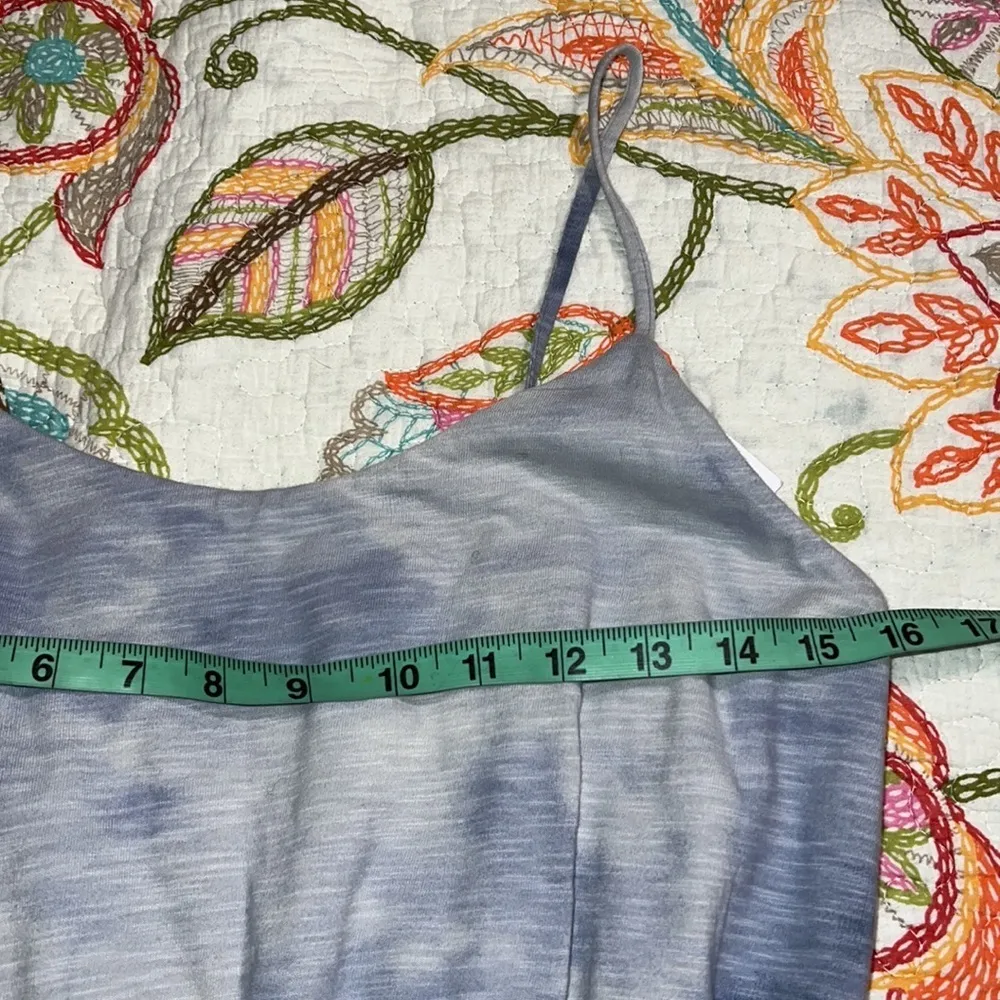 Old Navy small womens dress sleeveless blue white tie dye print adjustable strap - Image 4