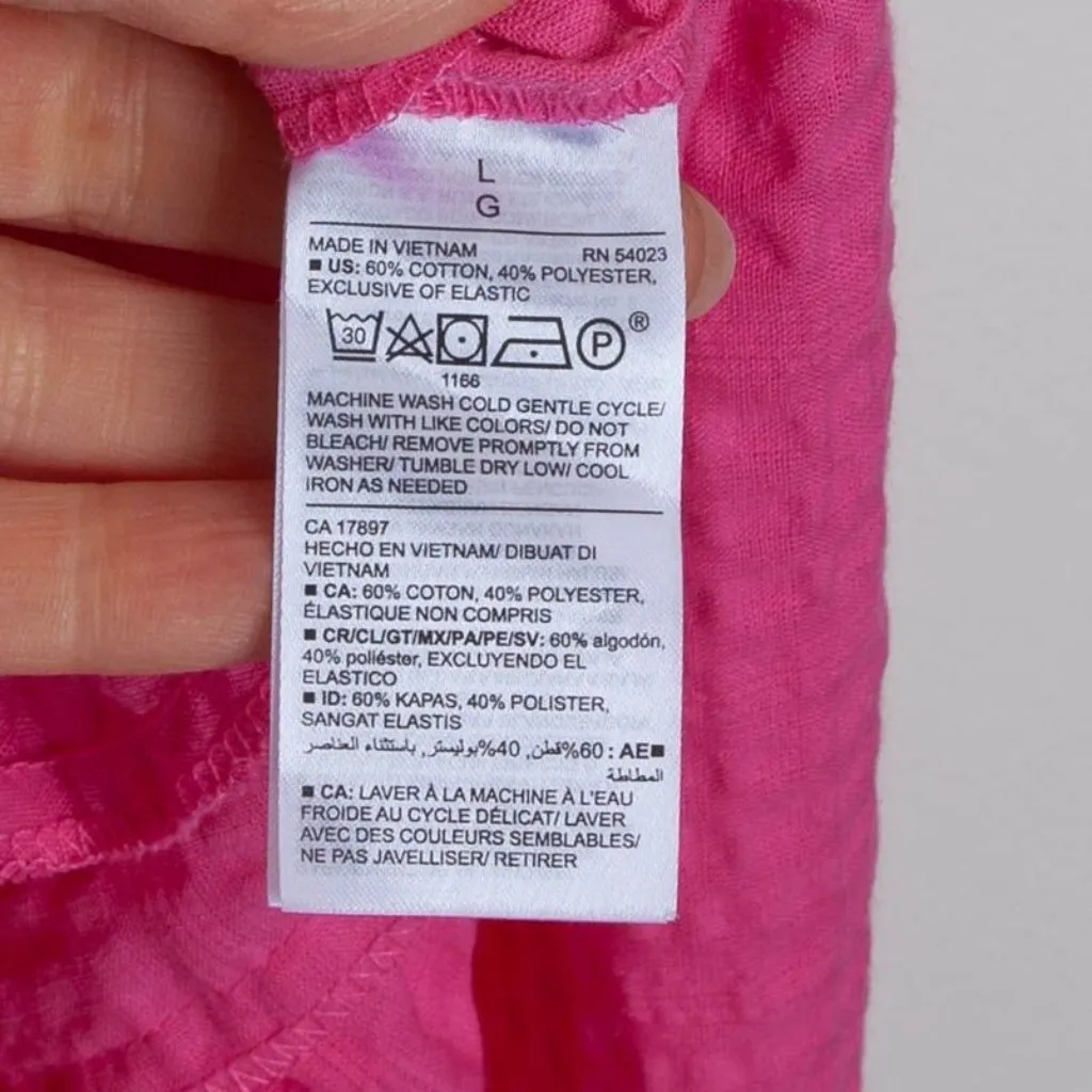 Old Navy Womens Smocked Tiered Midi Dress‎ Size L Stretch Cottagecore Peasant - Image 6