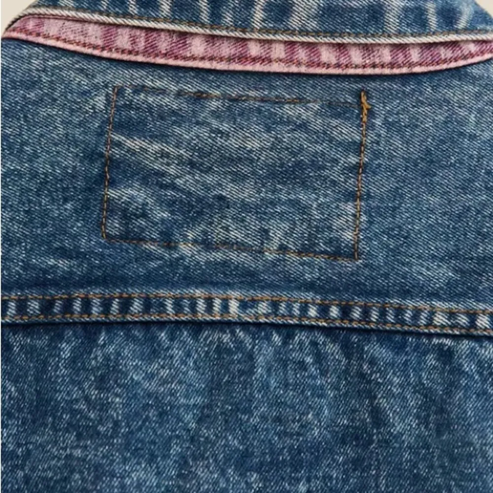 Vintage 1980S Jordache Pink Pop Cropped Denim Jacket Size L Blue Size L - Image 7