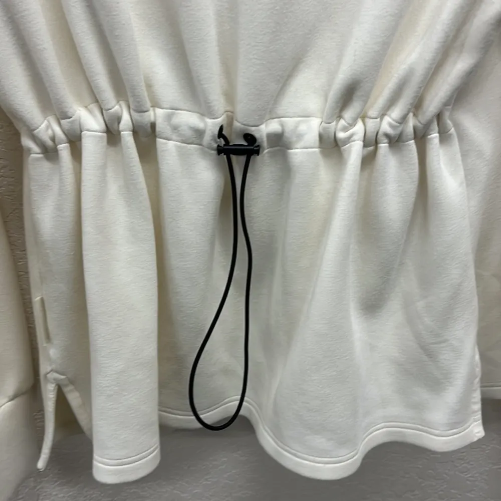 Varley Cowl Neck Cinch Back Sweatshirt XS In Off White - Image 5