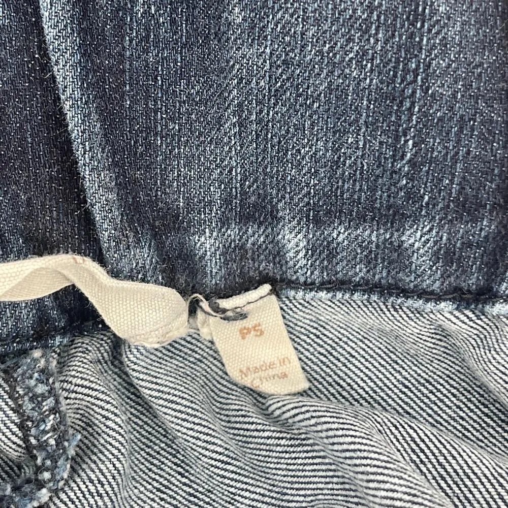 SOFT SURROUNDINGS Jean Pull On Pants Size Petite Small Stretch Denim Blue #3AW42 - Image 4