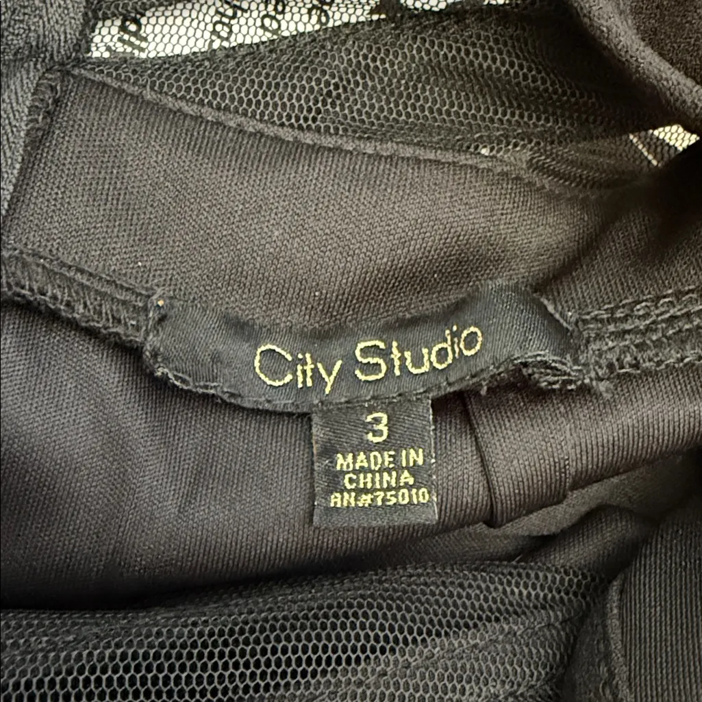 City Studio Size 3 Women's Teen Girl Homecoming Prom Formal Macy's Black Dress - Image 12