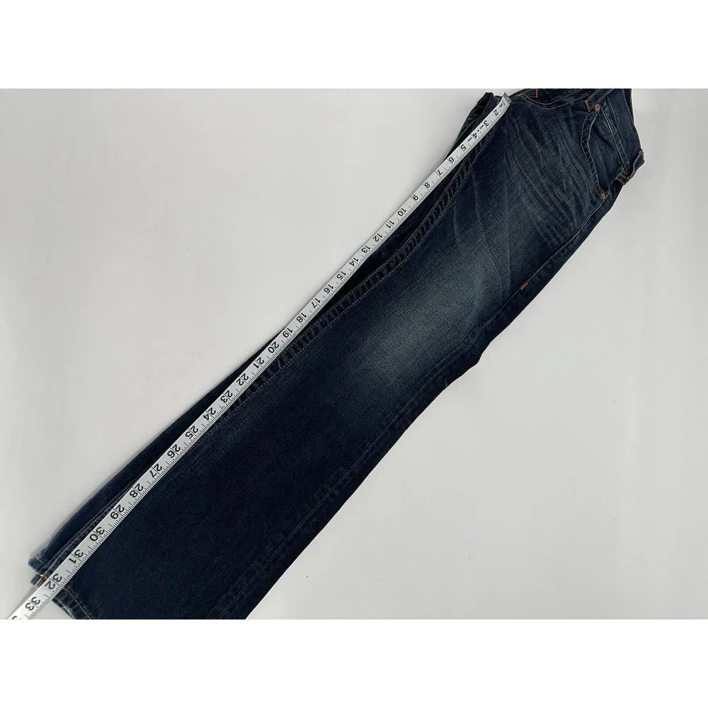 True Religion Jeans‎ Women's Sz 29x32 Blue Denim Ricky Relaxed Straight Mid Rise - Image 14