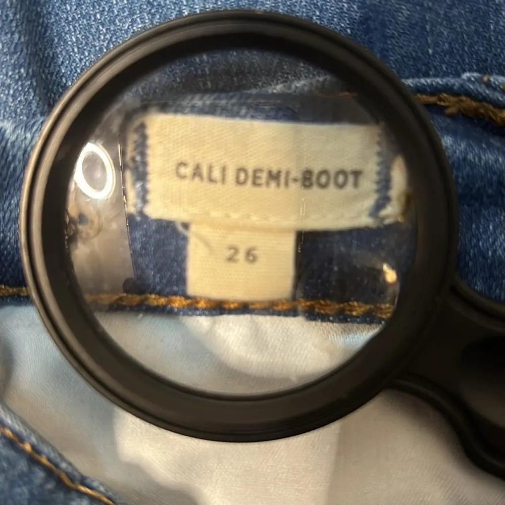 Madewell Cali Demi Boot Button Up Fly High Rise Frayed Raw Hem Skinny Jeans 26 - Image 10