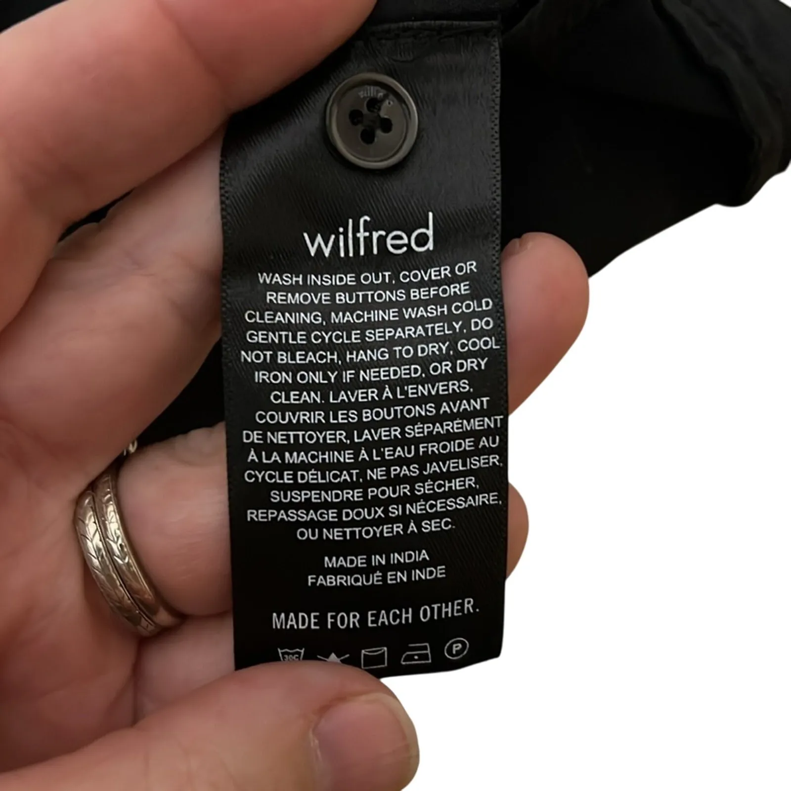 Aritzia Wilfred Black Linen‎ Blend Baby Doll Dress XXS (fits like Small) EUC - Image 6