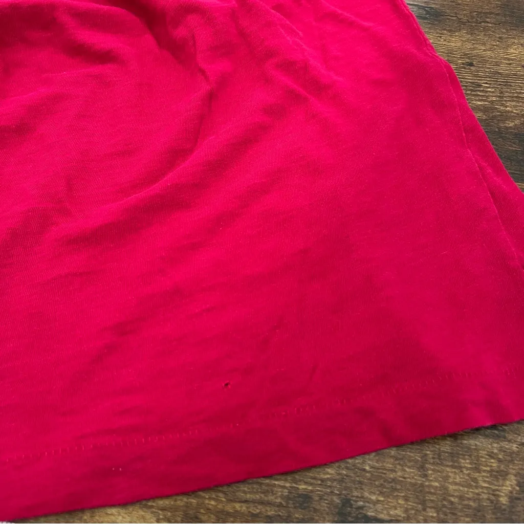 American Eagle Vtg Y2K Pink Baby Tee Preppy Logo Bella Swan Tight Womens Size XS - Image 7