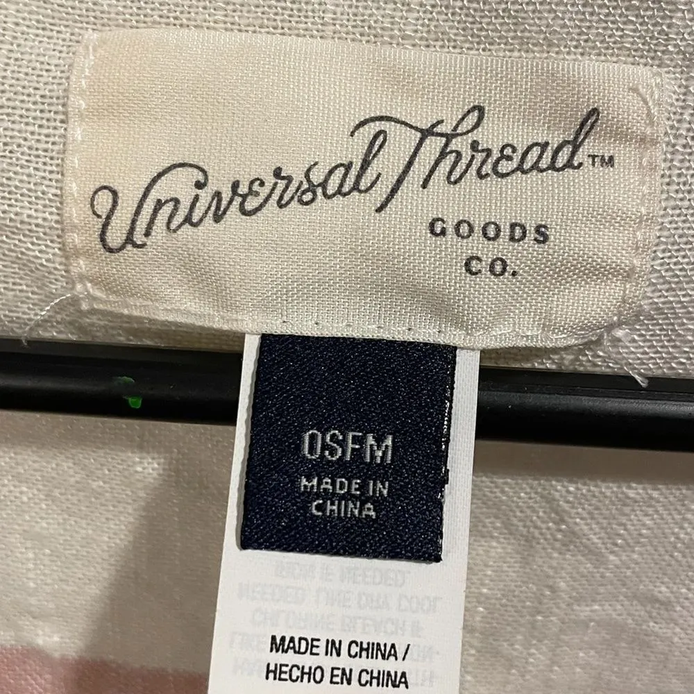 Universal Thread Red Cream Horizontal Striped Sleeveless Open Face Cardigan - Image 6