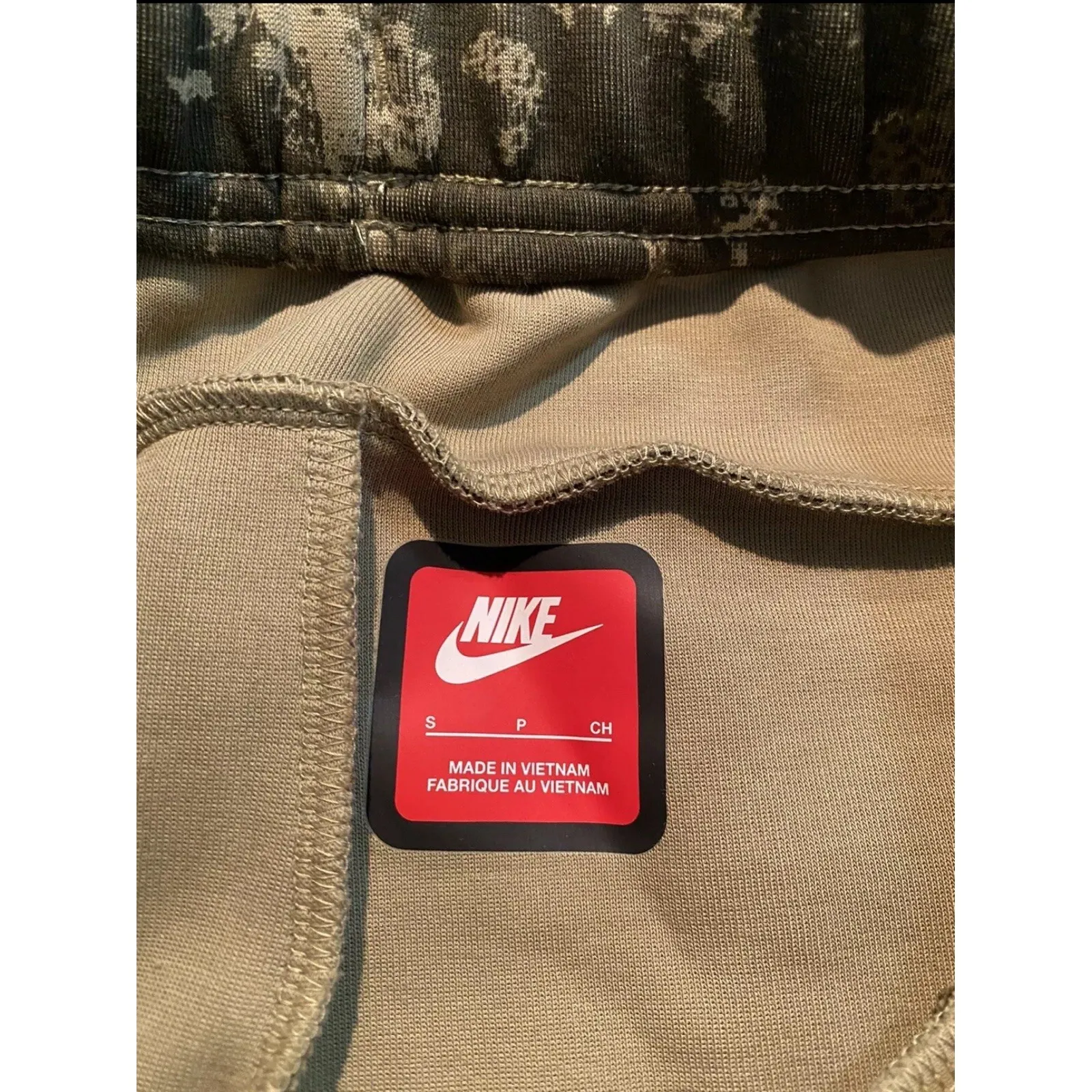 Nike Sportswear‎ Tech Fleece Track Pants Mens Sz S Joggers Camo Olive Green NWT - Image 6