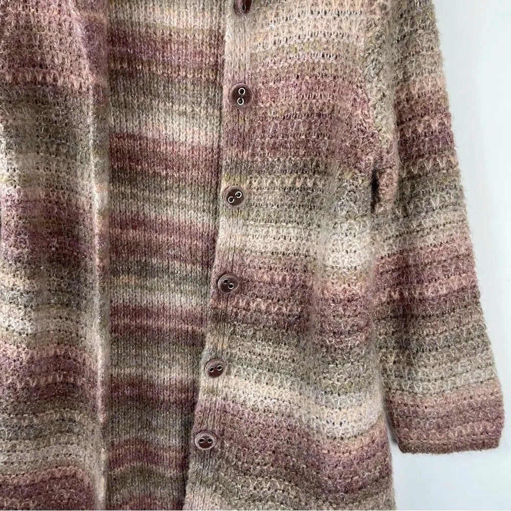 J. Jill Wool Alpaca Blend Cardigan Sweater Sz MP Button Front - Image 4