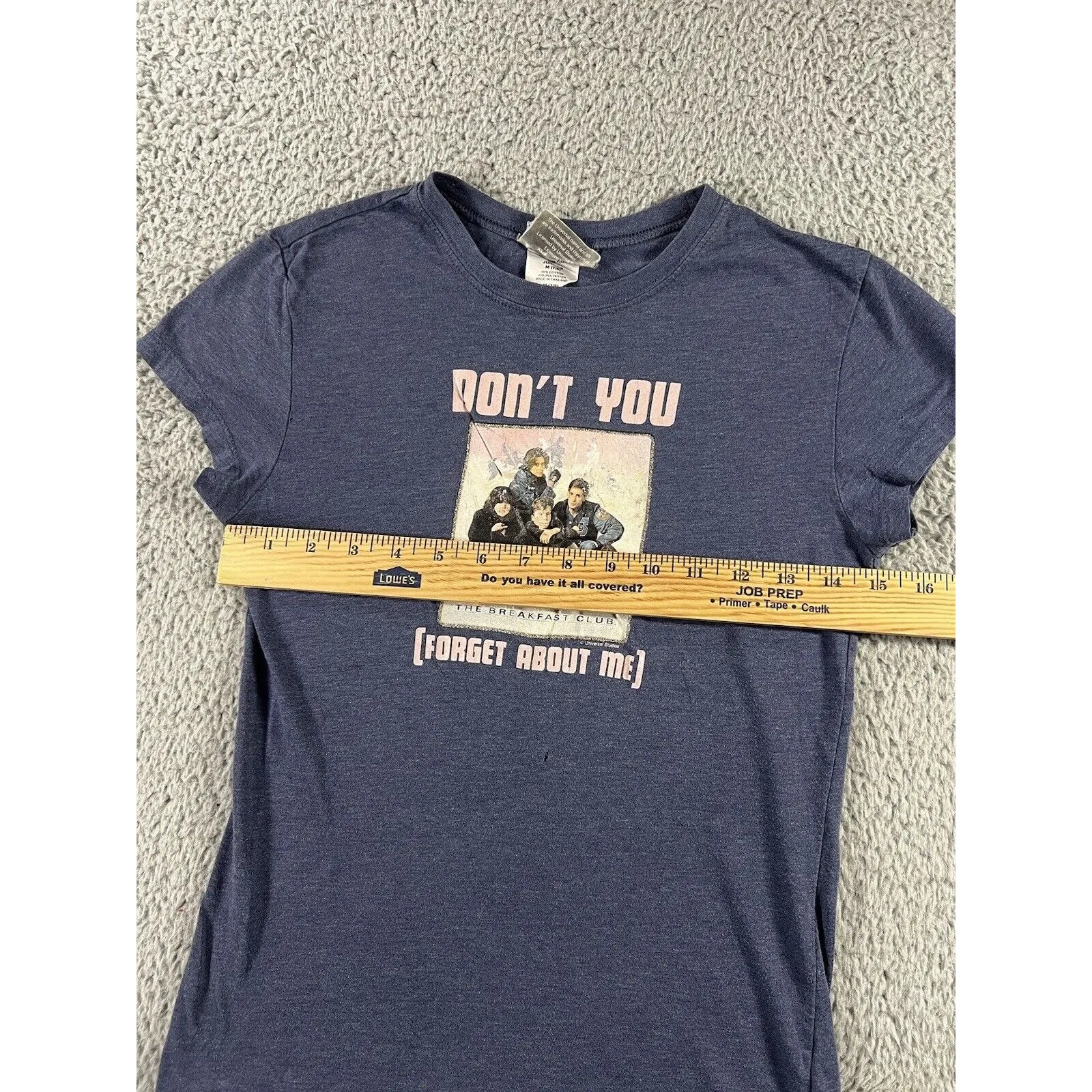 Backlot Universal Breakfast Club T Shirt Women Juniors‎ Medium 7/8 Dont Forget Blue - Image 11