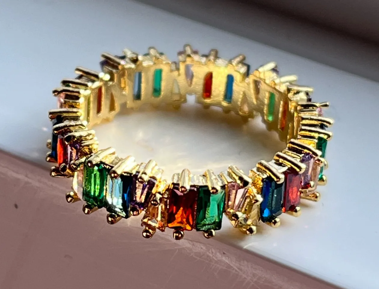18K multi gemstone ring  - Image 2