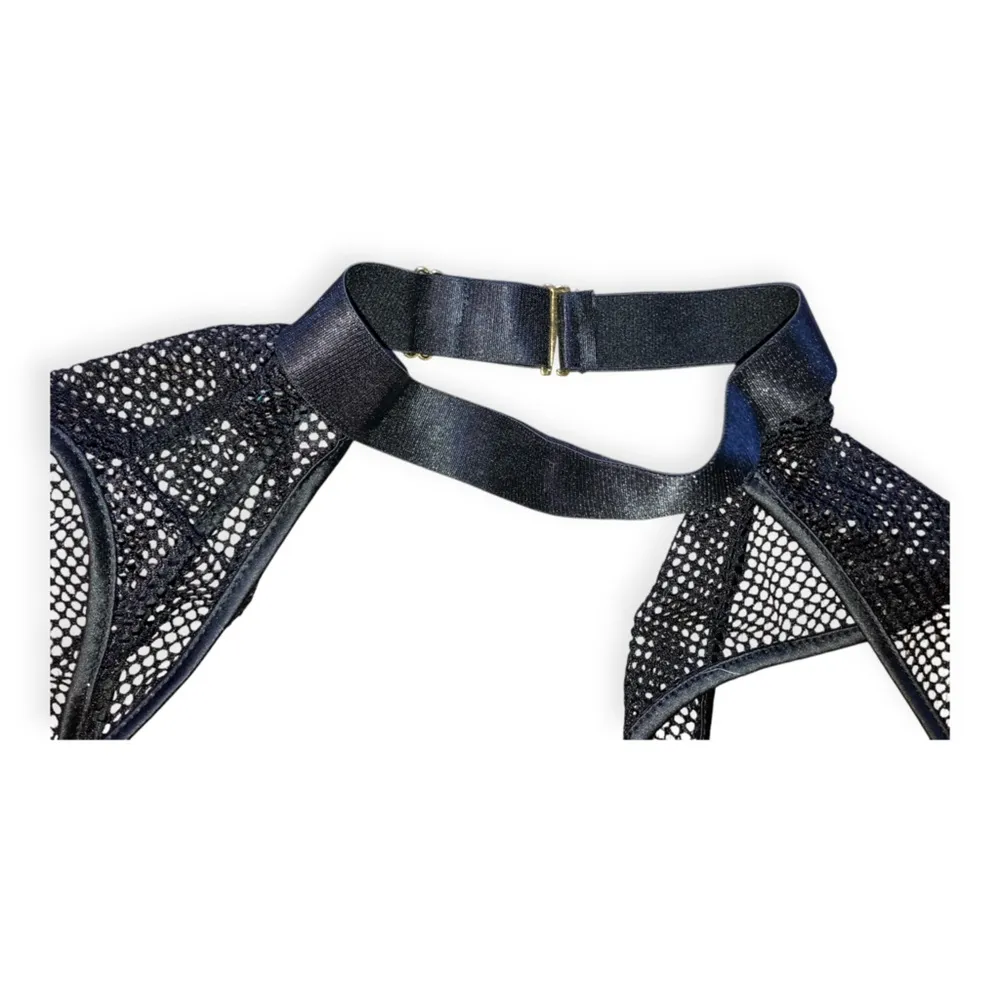 Frederick’s of Hollywood Womens Bexley Satin and Mesh Teddy - Image 5